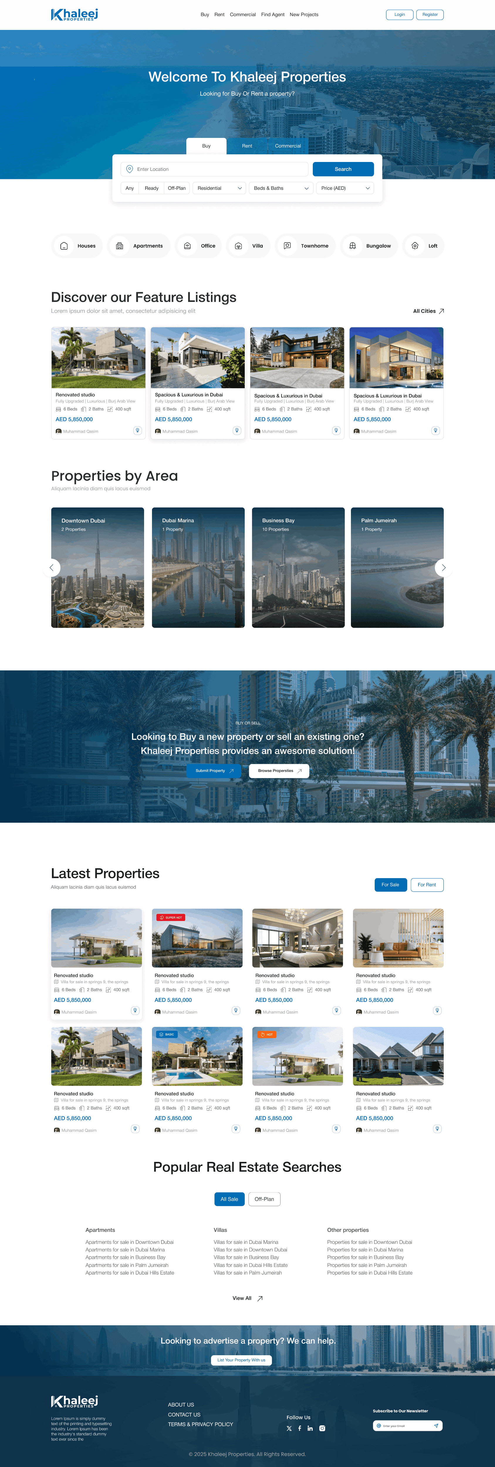 Khaleej Properties project by Coders & Co